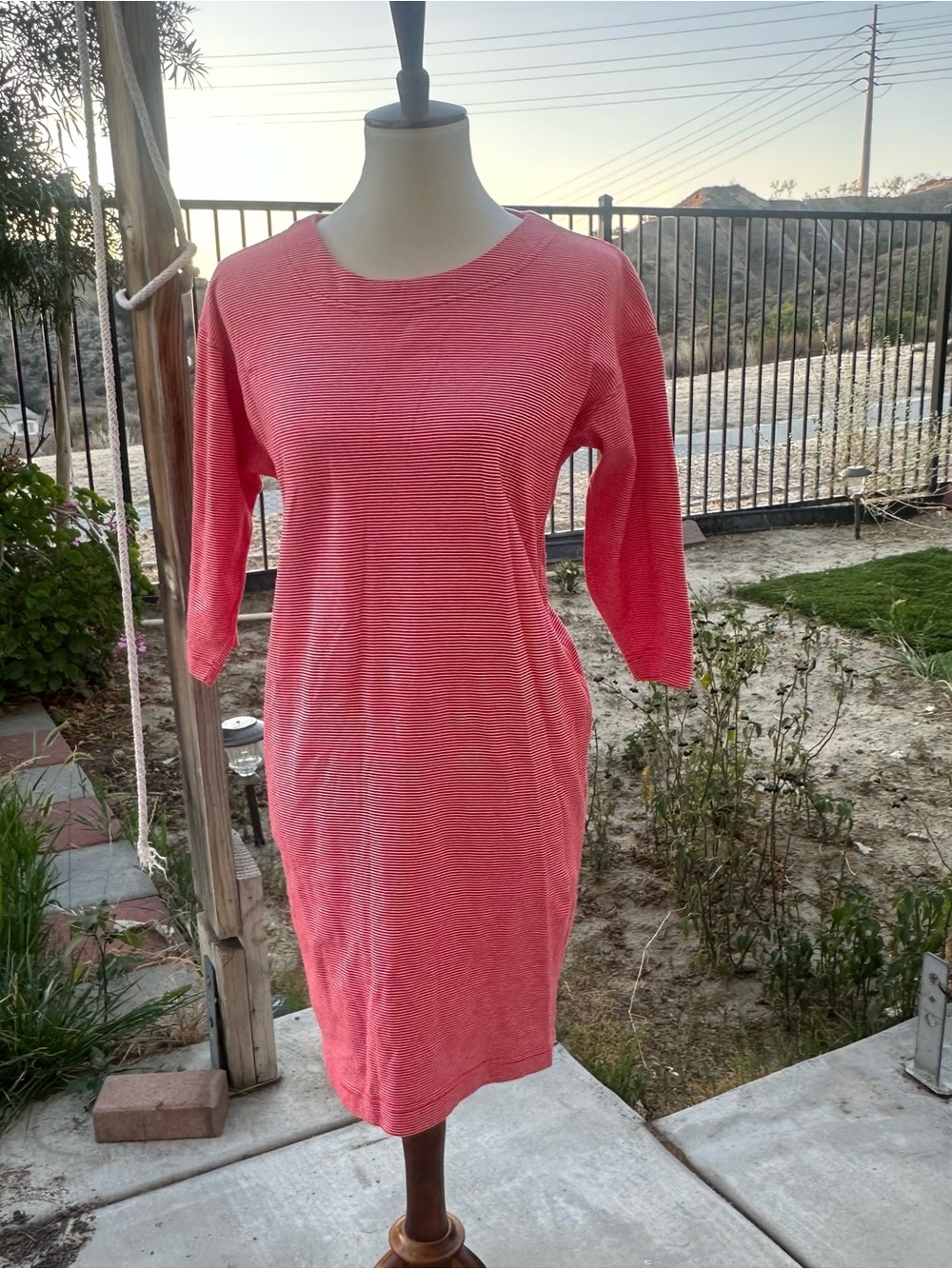 Catalina Pink and White Striped Knit Top